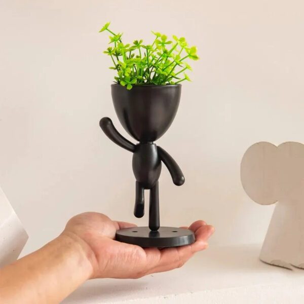 Character Shaped Plant Decoration