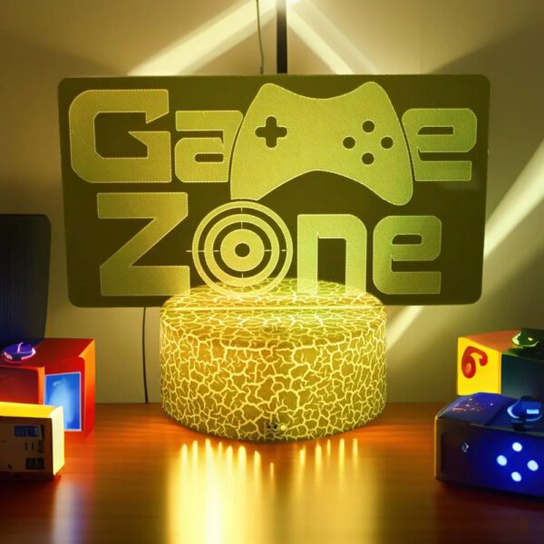 Neon Gamer 3D Night Light