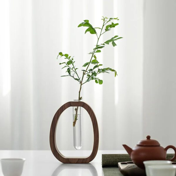 Bloom Nest Wood Vase