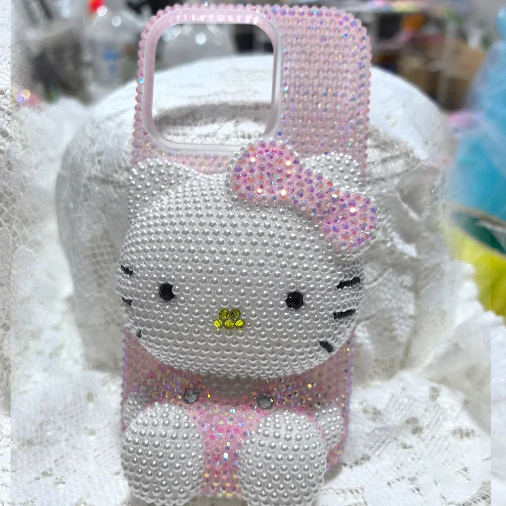 Rhinestone Bling Hello Kitty Case - Flip In Cart