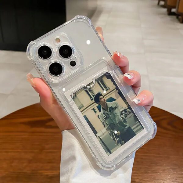 Transparent Card Slot Case