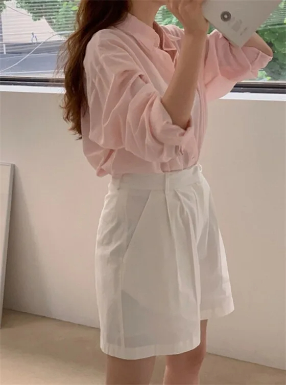 Loose Fit Summer Solid Shirt