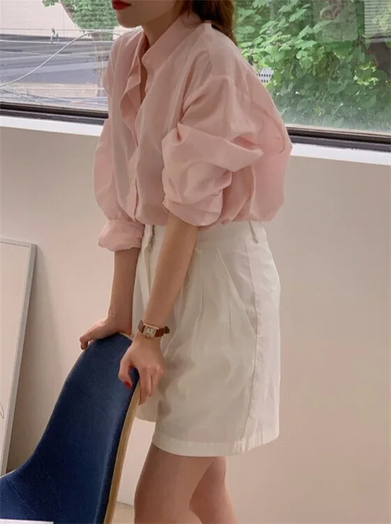 Loose Fit Summer Solid Shirt