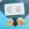 2 Cavity Cat Paw Silicone Mold