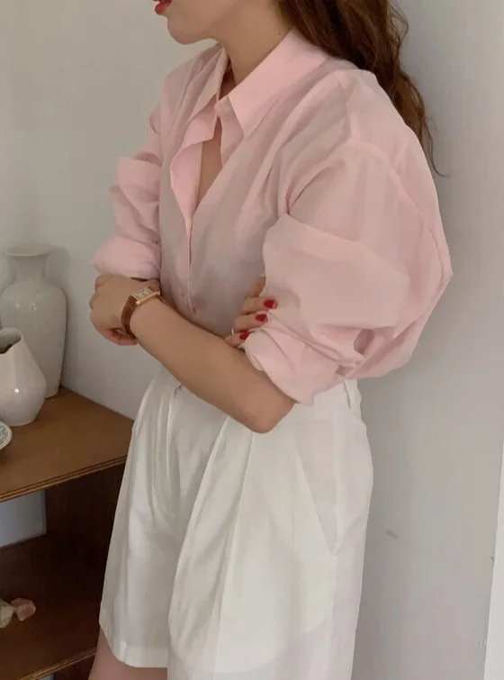 2 Loose Fit Summer Solid Shirt