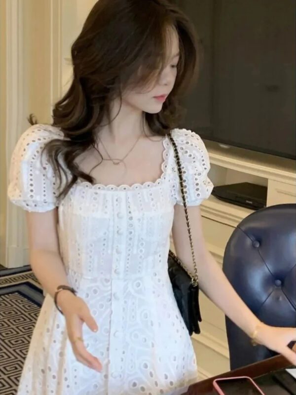 White Chic Dress Top