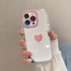 Pink Heart Mirror Case