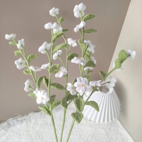 Mini Crochet White Flower
