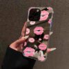 Red Lips Mirror Case
