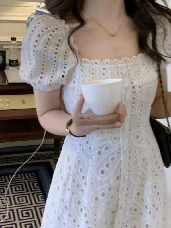 White Chic Dress Top