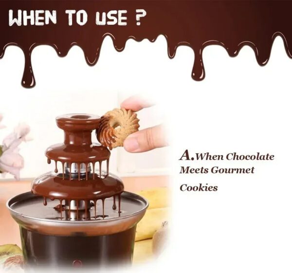 3 Layers Mini Chocolate Fountain Machine
