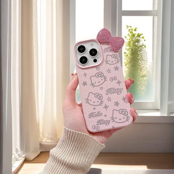 Hello Kitty Glitter Bow Case