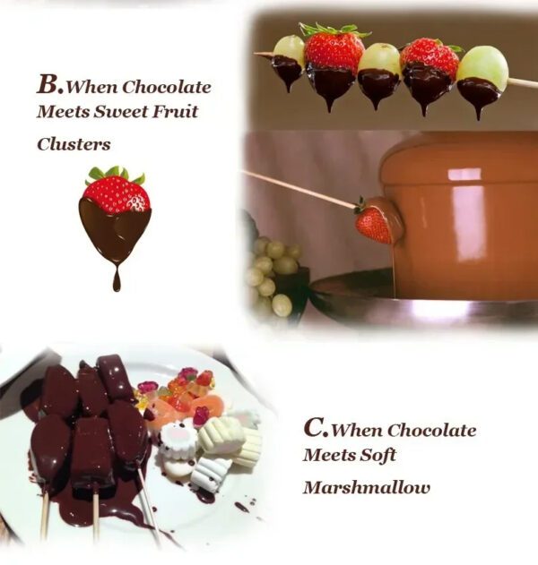 3 Layers Mini Chocolate Fountain Machine