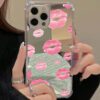 Red Lips Mirror Case