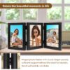 180° Foldable Triple Photo Frame