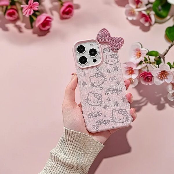 Hello Kitty Glitter Bow Case