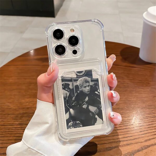 Transparent Card Slot Case