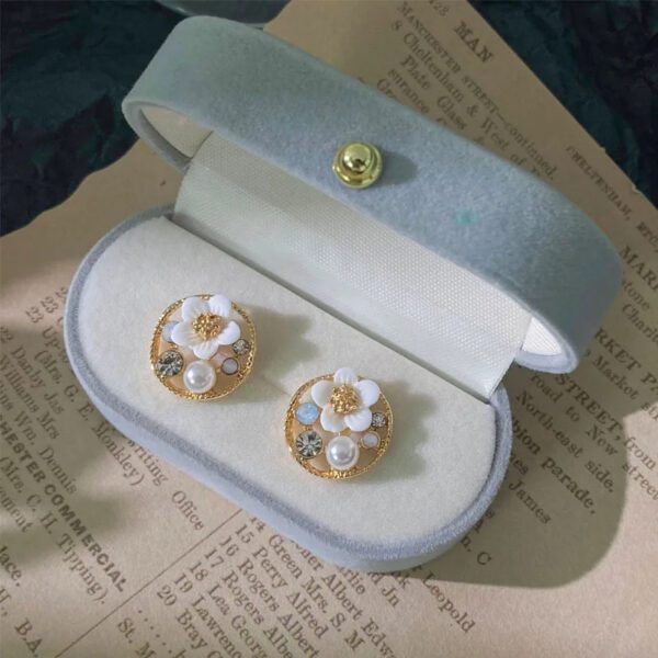 Crystal Pearl Earrings