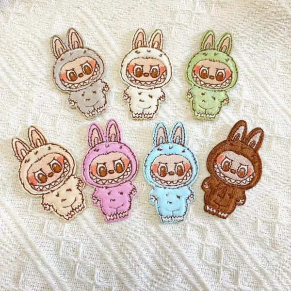 Embroidered Labubu Clothes Sticker