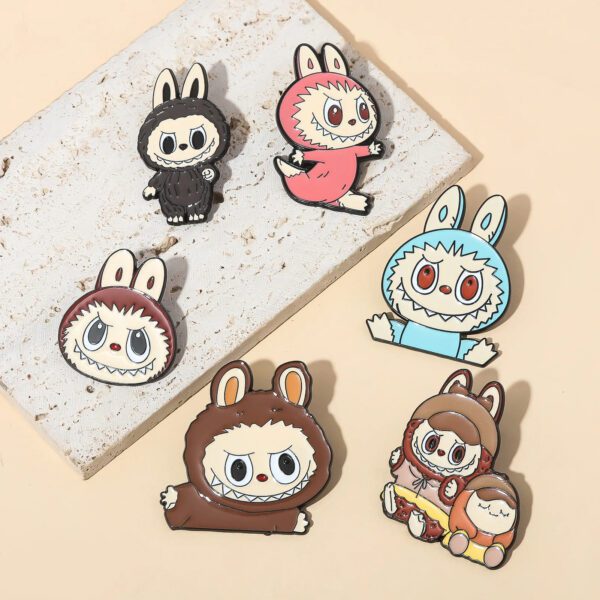 Labubu Enamel Badges