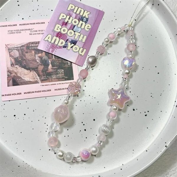 Beaded Star Phone Charm
