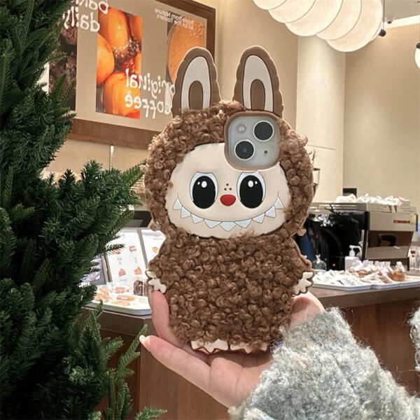 3D Labubu Fur Case
