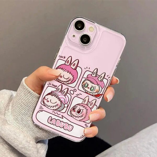 3 Labubu Pink Case
