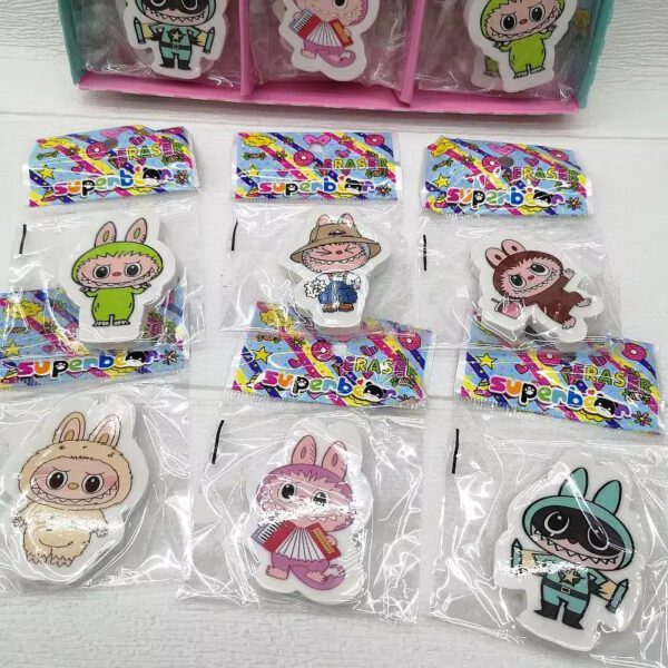 Labubu Doll Eraser Set