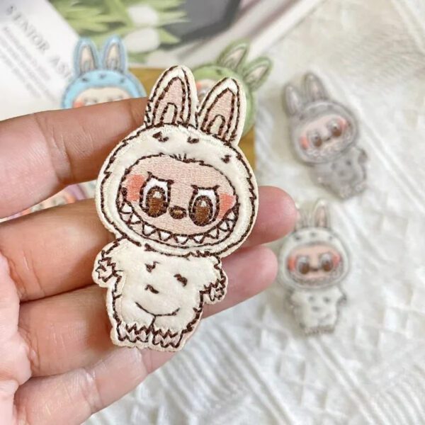 Embroidered Labubu Clothes Sticker