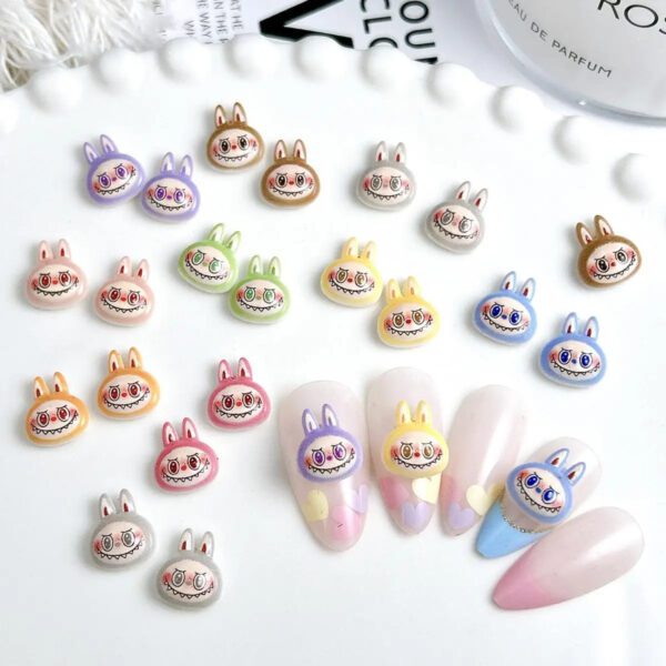 Labubu Luminous Nail Charms