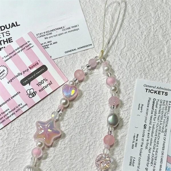 Beaded Star Phone Charm