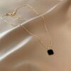 Black Square Pendant