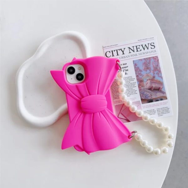 3D Pink Bow Case