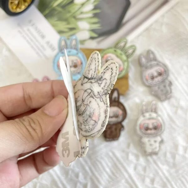 Embroidered Labubu Clothes Sticker