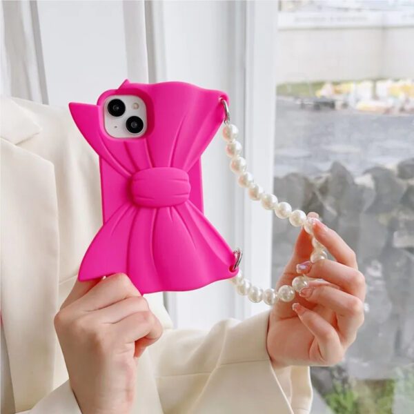 3D Pink Bow Case