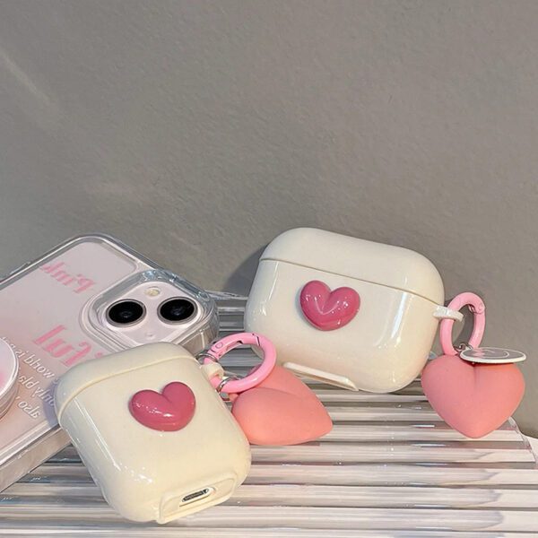Mini Heart AirPods Case