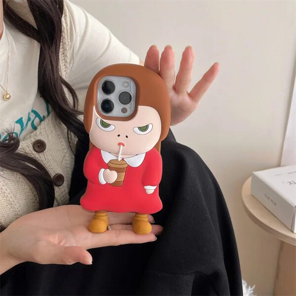3D Milk Tea Girl Case