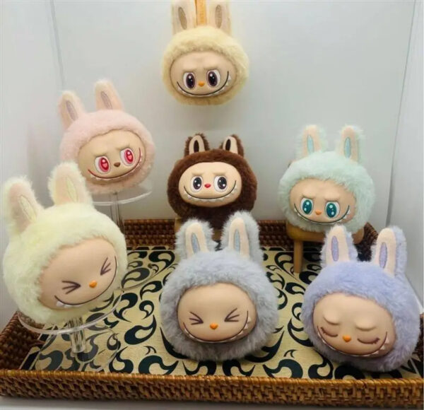 Labubu Head Plush Pendant Blind Pick