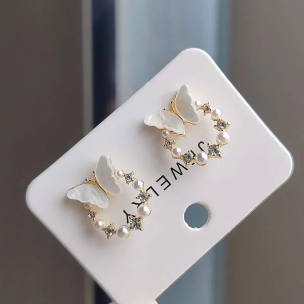 Crystal Butterfly Earrings