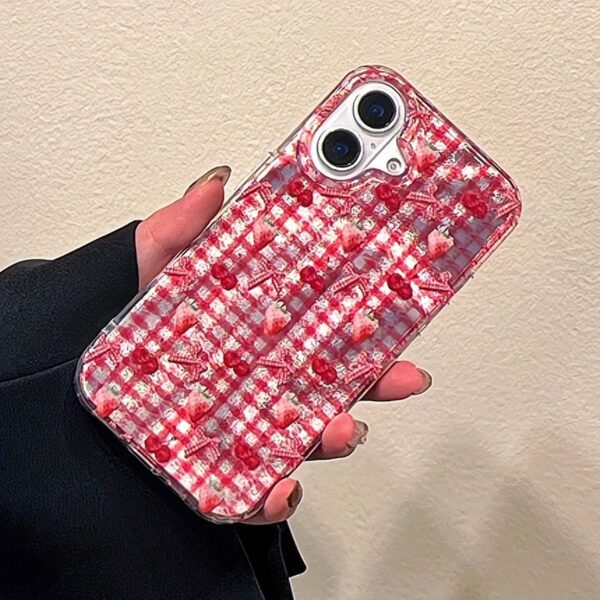 Aurora Cherry Grid Case
