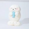 Fish Hugging Seal Plush Toy