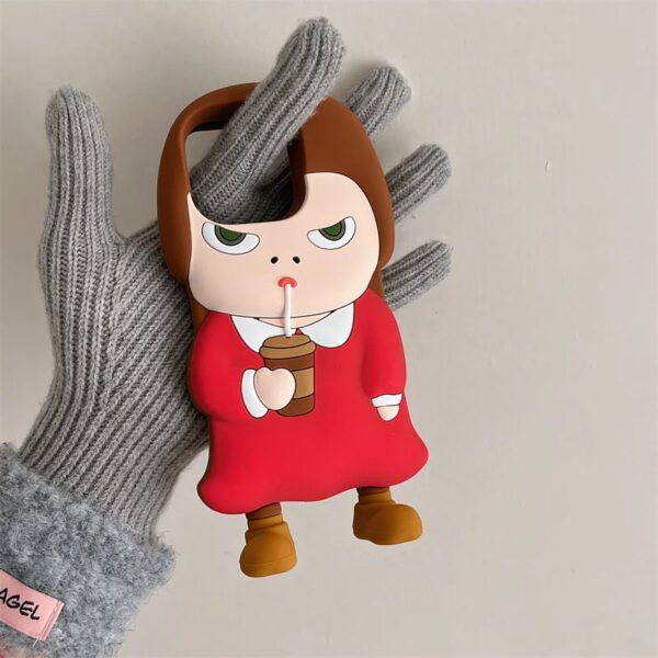 3D Milk Tea Girl Case