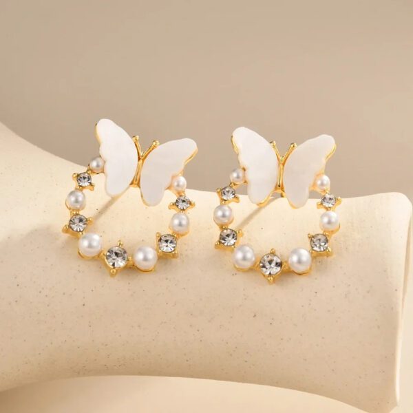 Crystal Butterfly Earrings