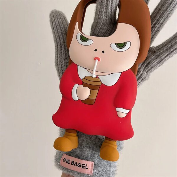 3D Milk Tea Girl Case