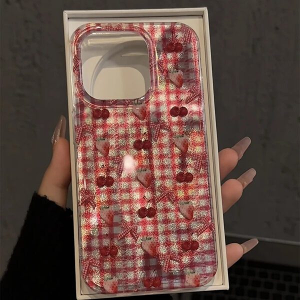 Aurora Cherry Grid Case