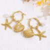 Starfish Shell Earrings