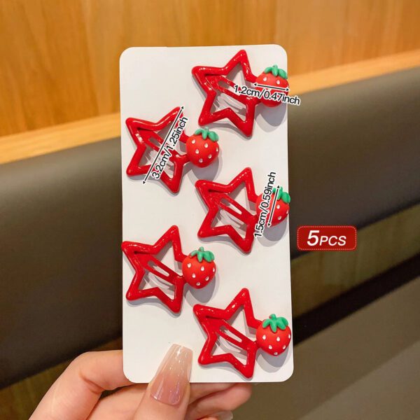Red Star Strawberry Clips Set