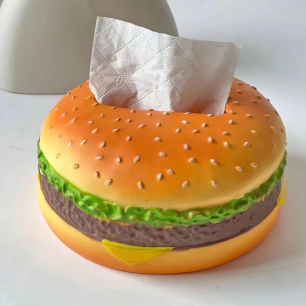 Hamburger Tissue Box
