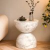 Modern Faux Marble Sidetable
