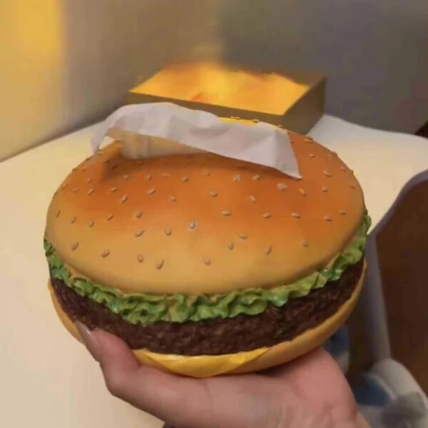 Hamburger Tissue Box